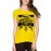 Women's Cotton Biowash Graphic Printed Half Sleeve T-Shirt - Speed Wolf Ride Death