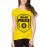 Women's Cotton Biowash Graphic Printed Half Sleeve T-Shirt - Spelling Police