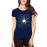 Women's Cotton Biowash Graphic Printed Half Sleeve T-Shirt - Spider 