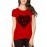 Women's Cotton Biowash Graphic Printed Half Sleeve T-Shirt - Spread Some Love
