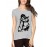 Women's Cotton Biowash Graphic Printed Half Sleeve T-Shirt - Spy Dinosaur
