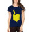 Women's Cotton Biowash Graphic Printed Half Sleeve T-Shirt - Stab Pocket Knife