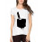 Women's Cotton Biowash Graphic Printed Half Sleeve T-Shirt - Stab Pocket Knife