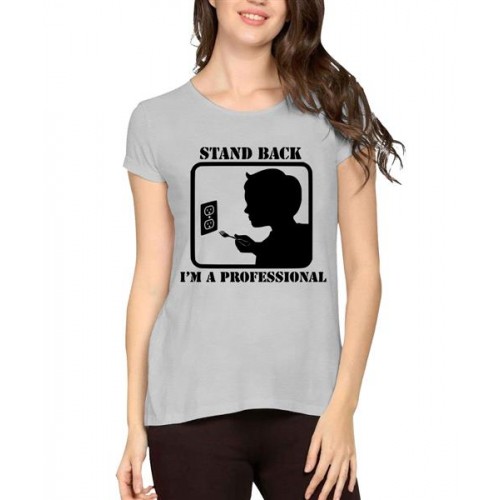 Women's Cotton Biowash Graphic Printed Half Sleeve T-Shirt - Stand Back