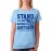 Women's Cotton Biowash Graphic Printed Half Sleeve T-Shirt - Stand For Anthem