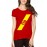 Women's Cotton Biowash Graphic Printed Half Sleeve T-Shirt - Star Belt