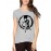 Women's Cotton Biowash Graphic Printed Half Sleeve T-Shirt - Star With Zero