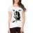Women's Cotton Biowash Graphic Printed Half Sleeve T-Shirt - Stark Wolf 