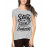 Women's Cotton Biowash Graphic Printed Half Sleeve T-Shirt - Stars Can't Shine