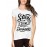 Women's Cotton Biowash Graphic Printed Half Sleeve T-Shirt - Stars Can't Shine
