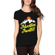 Adventure Awaits Graphic Printed T-shirt