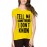 Women's Cotton Biowash Graphic Printed Half Sleeve T-Shirt - Tell Me Something Idk