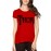 Women's Cotton Biowash Graphic Printed Half Sleeve T-Shirt - That Sword Calligraphy