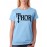 Women's Cotton Biowash Graphic Printed Half Sleeve T-Shirt - That Sword Calligraphy