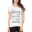 Women's Cotton Biowash Graphic Printed Half Sleeve T-Shirt - The Book Was Better