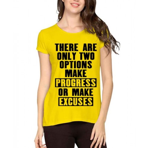 Women's Cotton Biowash Graphic Printed Half Sleeve T-Shirt - There Are Only