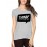 Women's Cotton Biowash Graphic Printed Half Sleeve T-Shirt - Think Is Not Illegal