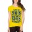 Women's Cotton Biowash Graphic Printed Half Sleeve T-Shirt - This Gives Him Strength