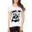 Women's Cotton Biowash Graphic Printed Half Sleeve T-Shirt - Thorium