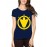 Women's Cotton Biowash Graphic Printed Half Sleeve T-Shirt - Thunder