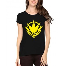 Women's Cotton Biowash Graphic Printed Half Sleeve T-Shirt - Thunder Super
