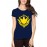 Women's Cotton Biowash Graphic Printed Half Sleeve T-Shirt - Thunder Super