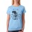 Women's Cotton Biowash Graphic Printed Half Sleeve T-Shirt - Tiger Spirit