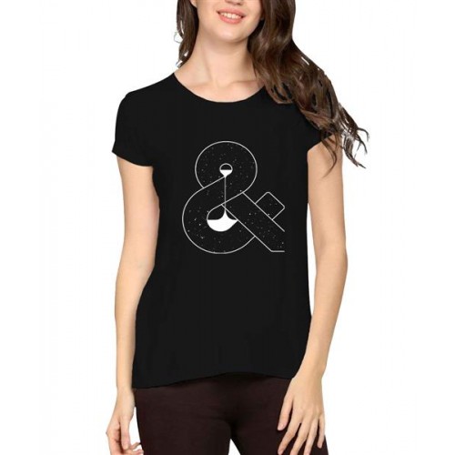 Women's Cotton Biowash Graphic Printed Half Sleeve T-Shirt - Time And Space