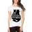 Women's Cotton Biowash Graphic Printed Half Sleeve T-Shirt - Time Never Wasted Cats