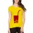 Women's Cotton Biowash Graphic Printed Half Sleeve T-Shirt - Tiv Tivy Mix