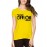 Women's Cotton Biowash Graphic Printed Half Sleeve T-Shirt - To Turn It Off On