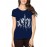 Women's Cotton Biowash Graphic Printed Half Sleeve T-Shirt - Town Hand