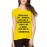 Women's Cotton Biowash Graphic Printed Half Sleeve T-Shirt - Train Like An Athlete