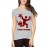Women's Cotton Biowash Graphic Printed Half Sleeve T-Shirt - Tried At Home
