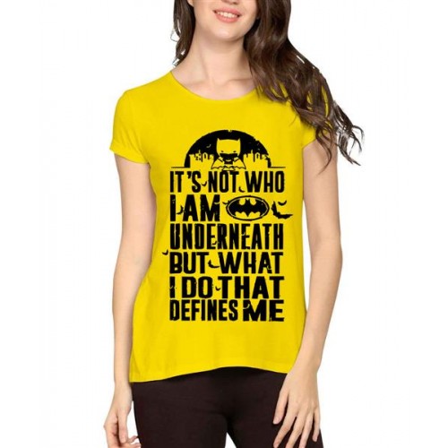 Batman It's Not Who I Am Underneath But What I Do That Defines Me Graphic Printed T-shirt