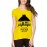 Women's Cotton Biowash Graphic Printed Half Sleeve T-Shirt - Wander Are Lost