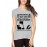 Women's Cotton Biowash Graphic Printed Half Sleeve T-Shirt - Warning Dnd Discovery