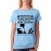 Women's Cotton Biowash Graphic Printed Half Sleeve T-Shirt - Warning Dnd Discovery