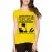 Women's Cotton Biowash Graphic Printed Half Sleeve T-Shirt - Warning Dnd Discovery