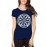 Women's Cotton Biowash Graphic Printed Half Sleeve T-Shirt - Warriors Dart