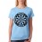 Women's Cotton Biowash Graphic Printed Half Sleeve T-Shirt - Warriors Dart