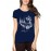 Women's Cotton Biowash Graphic Printed Half Sleeve T-Shirt - Waterfall Land