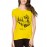 Women's Cotton Biowash Graphic Printed Half Sleeve T-Shirt - Waterfall Land