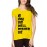 Women's Cotton Biowash Graphic Printed Half Sleeve T-Shirt - Well Wisher Aahe