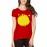 Women's Cotton Biowash Graphic Printed Half Sleeve T-Shirt - Whale Mouth Open
