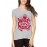 Women's Cotton Biowash Graphic Printed Half Sleeve T-Shirt - What Up World