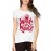 Women's Cotton Biowash Graphic Printed Half Sleeve T-Shirt - What Up World
