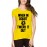Women's Cotton Biowash Graphic Printed Half Sleeve T-Shirt - When In Doubt