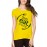 Women's Cotton Biowash Graphic Printed Half Sleeve T-Shirt - You Are What You Eat