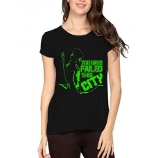 Women's Cotton Biowash Graphic Printed Half Sleeve T-Shirt - You Have City